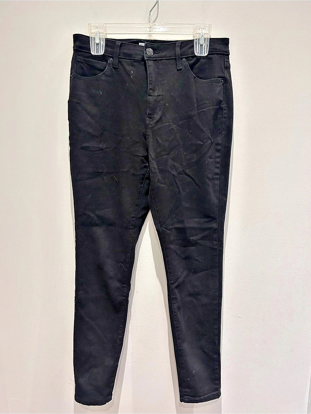 Time and Tru High Rise Skinny Black Size 10 Like New